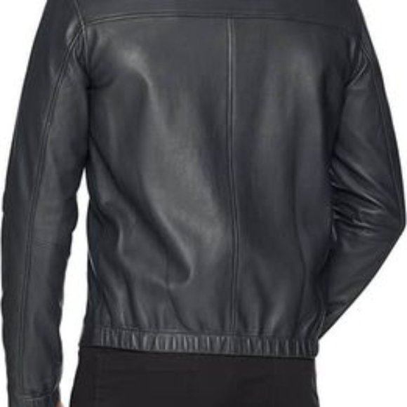 Theory Men’s Morvek Leather Jacket - Picture 2 of 3